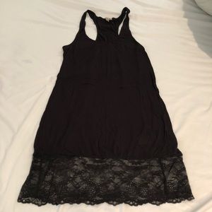 Free People Black Lace Slip